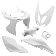 FAIRINGS/BODY PARTS FOR SCOOT  MBK 50 NITRO 1997>2012/YAMAHA 50 AEROX 1997>2012 WHITE GLOSS  (6 PARTS KIT)