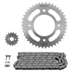 KIT CHAINE ADAPTABLE HONDA 125 CBF 2009>2016, 125 CBF M 2009>2016 428 16x42 (DEMULTIPLICATION ORIGINE) -SUPERSPROX