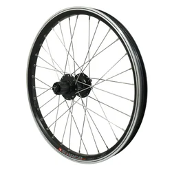 WHEEL FOR MTB 20" -REAR- KARGO DISC/V-brakes FOR E-BIKE - ALUMINIUM BLACK-DOUBLE WALLED- SHIMANO HUB M475 DISC 6 HOLES -CASSETTE 10/9/8 Speed. (REINFORCED) STAINLESS SPOKES