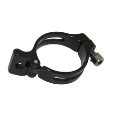 FRONT DERAILLEUR CLAMP- P2R -ALUMINIUM  BLACK Ø . 34,9