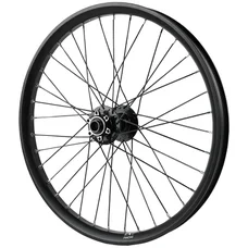 ROUE VTT / CARGO / VAE / E-BIKE / LONGTAIL DISQUE AXE TRAVERSANT 20" TRUCKY 30 AVANT NOIR MOYEU VELOX 6 TROUS (RENFORCE) JANTE 30C 36 RAYONS DIAMETRE 2.3/2.0mm