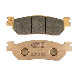 BRAKE PADS -POLINI FOR MBK 250 SKYLINER  Rear 125 CITYLINER Rear/ YAMAHA 250 MAJESTY  Rear 250 X-CITY  Rear 125 XMAX  Rear 250 XMAX Rear (L 100mm - H 31.5mm - thk9mm)  (174.2022)  (SINTERED)