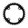 PLATEAU VTT 4BRA D.104 TA ONE 38DTS MONO NOIR MAT ALU POUR SHIMANO / SRAM / RACE FACE / FSA 10/11/12V. NARROW WIDE (COMPATIBLE TOUTE CHAINE 12V SAUF SHIMANO)