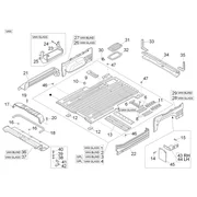 Panneau plancher arrière 