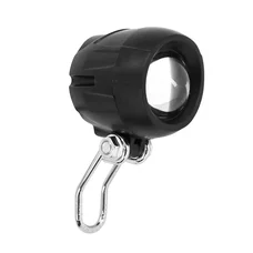 HEADLIGHT FOR E-SCOOTER - Horn integrated (12-60 V) Black -SELECTION P2R-