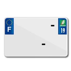 LICENSE PLATE FOR MOTORBIKE TIFLEX ALU PRE DRILLED 210x130 DEP. 19 BLANK (SOLD PER 10)