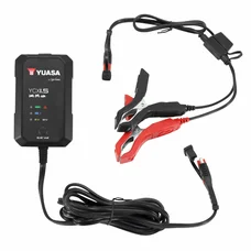 CHARGEUR DE BATTERIE YUASA YCX 1.5  6V/12V 1,5A  CAPACITE 30 Ah (POUR BATTERIES CONVENTIONNELLES, SANS ENTRETIEN, AGM, LITHIUM)