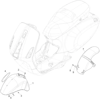Logement roue - Garde boue