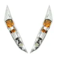 CLIGNOTANT SCOOT ADAPTABLE PIAGGIO 50 ZIP 2000> AV TRANSPARENT A AMPOULE (PAIRE)  -REPLAY-  **