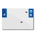 PLASTIC STRIP FOR PVC LICENSE PLATE WITH BUSINESS NAME (MOTORBIKE FORMAT 210X145)-DEPT 02/EUROPE (SOLD PER UNIT)