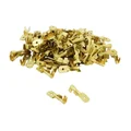 COSSE ELECTRIQUE LAITON NON ISOLEE PLATE MALE 6.3   (VENDU AU SACHET DE 100 PIECES)  -SELECTION P2R-