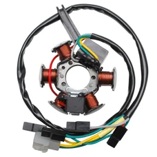 STATOR ALLUMAGE 50 A BOITE ADAPTABLE DERBI 50 SENDA, GPR / GILERA 50 SMT, RCR  (60W AVEC CAPTEUR ET SANS PLATINE)  -P2R-