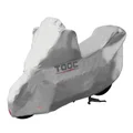 HOUSSE/BACHE DE PROTECTION MOTO TAAC START POLYESTER HYDROFUGE TAILLE  M GRIS (204x90x163cm) (SANGLE ANTI-FLOTTEMENT/OEILLET ANTIVOL)