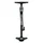 POMPE A PIED NEWTON FPV1 ACIER COLORI NOIR RACCORD DOUBLE STYLE SWITCH AVEC MANOMETRE 11BARS VP/VS