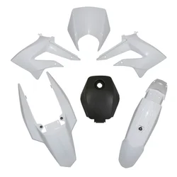 FAIRINGS/BODY PARTS FOR 50cc MOTORBIKE   DERBI 50 SENDA DRD 2011> WHITE GLOSS  (KIT 5 PIECES) SELECTION P2R