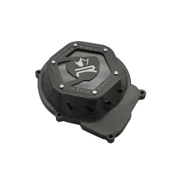 CARTER ALLUMAGE 50 A BOITE KRM PRO RIDE POUR MINARELLI 50 AM6/BETA 50 RR/RIEJU 50 MRT/SHERCO 50 SM-R, SE-R NOIR (PARTIE ALU REVERSIBLE)