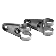 HEADLIGHT HOLDER FOR MOPED PEUGEOT 103/MBK 51 Ø 26/28 CHROME (PAIR)  -EBR