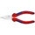 PINCE UNIVERSELLE PRO KNIPEX DEMI RONDE 145mm CHROME AVEC POIGNEE CONFORT ROUGE/BLEU (03 05 180)  -MADE IN GERMANY-