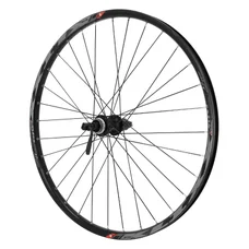 ROUE VTT DISQUE BLOCAGE 26" KLIXX TUBELESS READY ARRIERE NOIR MOYEU SHIMANO ACERA QC400 CASSETTE 11/10/9V CENTERLOCK - JANTE 23C 32 RAYONS ALL MOUNTAIN