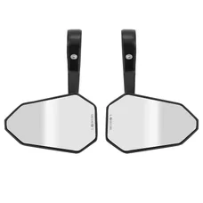 MIRRORS SET - BAR END SIDE MIRROR WITH PLASTIC ADAPTERS Ø 7/8"or 1" (by pair without bar ends) -P2R