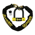 ANTITHEFT- CHAIN LOCK AUVRAY XTREM 1.00 M - Ø 13.5 mm + U LOCK XTREM MEDIUM (FULL SRA APPROVED)