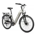 VELO ELECTRIQUE/VAE CITY 26 LEADER FOX LOTUS MIXTE ARGENT 7V MOTEUR ROUE AR BAFANG 36V 45Nm BATTERIE 15Ah (20'' - H52cm - TAILLE L - POUR ADULTE DE 178cm à 185cm)