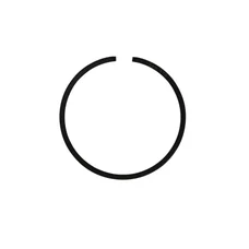 PISTON RING- "PIAGGIO GENUINE PART" 50 TYPHOON 1995>, NRG 1998>, ZIP 2000>, VESPA LX 2005>, LIBERTY 1998>,FLY 2 stroke 2005>/APRILIA 50 SR 2010>/GILERA 50 STALKER 1997>, RUNNER 1997> (VENDU A L UNITE) -825416-