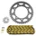 KIT CHAINE ADAPTABLE GILERA 50 GSM 2001>2003, 50 H@K 2001>2002, 50 ZULU 2001>2002  420  12X46  (DIAM COURONNE 100/115/8.25)  (DEMULTIPLICATION ORIGINE)   -AFAM-