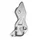 SUPPORT/PLATINE DE REPOSE PIED PILOTE GAUCHE ORIGINE PIAGGIO APRILIA 750-1200 DORSODURO 2008>, 900 DORSODURO 2017>  -856780-