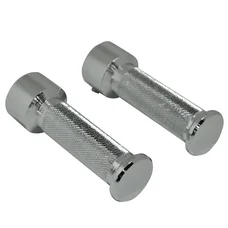 FOOTREST FOR MOPED  (FOR PILOT) STEEL CHROME - ROUND PROFILE- FOR PEUGEOT 103/MBK 51 (PAIR)-SELECTION P2R-