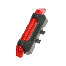 ECLAIRAGE VELO / TROTTINETTE USB ARRIERE SUR TIGE DE SELLE - HAUBANS - ESSIEUX ARRIERE DE TROTTINETTE XIAOMI M365 LEDS 2 FONCTIONS PRO ROUGE (RECHARGEABLE USB)  (SUR CARTE)