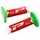 REVETEMENT POIGNEE PROGRIP MOTO OFF ROAD 788 TRIPLE DENSITE SPECIAL EDITION FLUO DESIGN BLANC/ROUGE/VERT FLUO CLOSED END 115mm (CROSS/MX) (PAIRE)