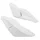 REAR SIDE COVER REPLAY DESIGN  FOR MBK 50 NITRO 1997>2012/YAMAHA 50 AEROX 1997>2012 -WHITE- (PAIR)