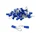 COSSE ELECTRIQUE PRE-ISOLEE OEILLET DIAM 6 mm BLEU POUR SECTION FIL 0.5 à 2.5 mm²  (VENDU AU SACHET DE 50 PIECES)  -SELECTION P2R-