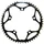 PLATEAU ROUTE 5BRA D.130 STRONGLIGHT 53DTS EXTERIEUR NOIR ALU 7075 TYPE SHIMANO  11/10V.