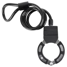 ANTIVOL VELO / TROTTINETTE CABLE A BOUCLE AVEC MENOTTE DIAM 8mm L1M - LIVRE AVEC 2 CLES -NIVEAU SECURITE 6