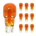 AMPOULE/LAMPE STANDARD 12V 10W CULOT W2,1x9,5d NORME T13 WEDGE STANDARD ORANGE (CLIGNOTANT) (BOITE DE 10)  -FLOSSER
