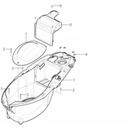 Logement casque - Dessous de selle
