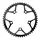 PLATEAU ROUTE 5BRA D.110 TA SYRIUS 51DTS EXTERIEUR NOIR ALU 7075 TYPE SHIMANO 10/11V.