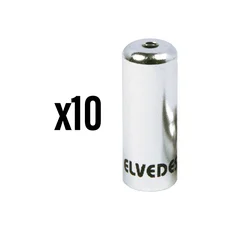 EMBOUT DE GAINE DERAILLEUR 4,2 mm ALU ARGENT (VENDU PAR 10) -ELVEDES