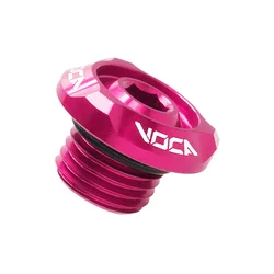 BOUCHON D'HUILE SCOOT VOCA RACING POUR MBK 50 BOOSTER, STUNT, NITRO, OVETTO/YAMAHA 50 BWS, SLIDER, AEROX, NEOS ALU CNC ROSE (M14x1,50)