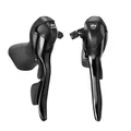 SHIFTERS SET FOR ROAD BIKE - MICROSHIFT 10 SPEED- DOUBLE -ALUMINIUM- BLACK (PAIR) COMPATIBLE SHIMANO