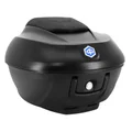 TOP CASE 36L VENDU AVEC LE SUPPORT+DOSSERET ORIGINE PIAGGIO 300-400 BEVERLY 2021> NOIR METEORA NO (EDITION SPECIALE DEEP BLACK) -CM323308