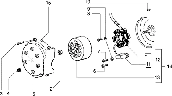 Volant magnetique