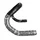 RUBAN DE GUIDON / CINTRE NEWTON EBON NOIR DEGRADE BLANC AVEC BOUCHONS (CONFORTABLE EPAISSEUR 2.6mm)