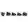 INTRAVIS PEDALIER TA COMPATIBLE ULTEGRA R8100/8170 12V. NOIR POUR PLATEAU X110 (JEU DE 4)