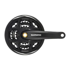 PEDALIER VTT SHIMANO  7/8V. ALTUS NOIR 170mm 42-32-22 AVEC CARTER (BOITIER 123mm)