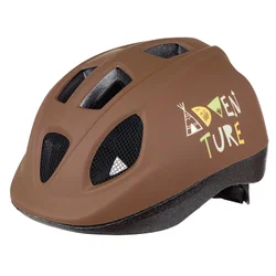 CASQUE VELO ENFANT POLISPORT ADVENTURE MARRON TAILLE 48-52cm AVEC MOLETTE (VENDU SUR CARTE)