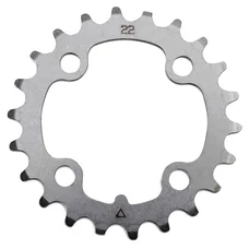 PLATEAU VTT 4BRA D.64 STRONGLIGHT 22DTS TRIPLE INTERIEUR ARGENT ACIER 8/9V.