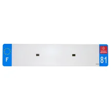 PLASTIC STRIP FOR BLANK PVC LICENSE PLATE (CAR FORMAT 520X110)-DEPT 81/EUROPE (SOLD PER UNIT)